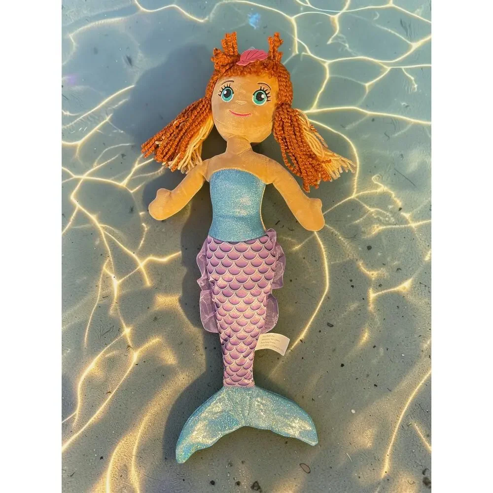 2 Sided Mermaid Doll Soft plush Fabric 20